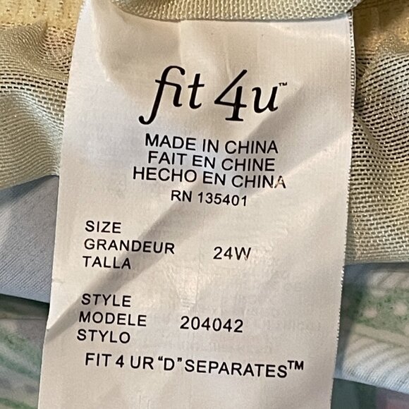 NWT FIT 4U WOMENS TANKINI Plus Sz 24W BLACK WHITE w PINK GREEN FLORAL PRINT 1143 - Picture 2 of 12